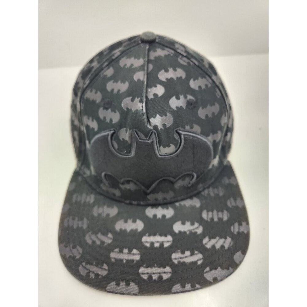 DC Comics Batman Hat Cap Snapback Black and Gray Adjustable Size‎